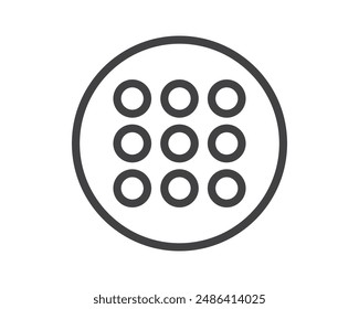 Icono de menú Hamburger, Botones para el Sitio web, navegación UI, App móvil, presentación. Elementos de diseño de Vector e iconos de interfaz de usuario.