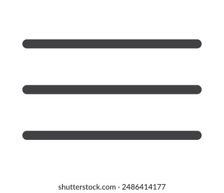 Icono de menú Hamburger, Botones para el Sitio web, navegación UI, App móvil, presentación. Elementos de diseño de Vector e iconos de interfaz de usuario.