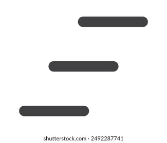 Hamburger menu icon, buttons for website, UI navigation, mobile app, presentation. Vector design elements and user Interface icons.