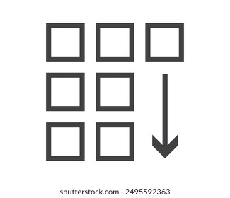 Icono de menú Hamburger, Botones para el Sitio web, navegación UI, App móvil, presentación. Elementos de diseño de Vector e iconos de interfaz de usuario.