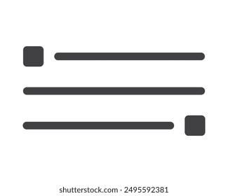 Hamburger menu icon, buttons for website, UI navigation, mobile app, presentation. Vector design elements and user Interface icons.