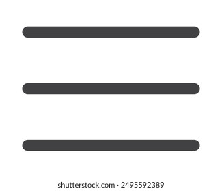 Hamburger menu icon, buttons for website, UI navigation, mobile app, presentation. Vector design elements and user Interface icons.