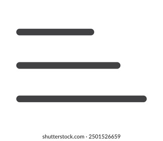 Hamburger menu icon, buttons for website, UI navigation, mobile app, presentation. Vector design elements and user Interface icons.