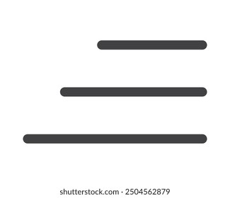 Hamburger menu icon, buttons for website, UI navigation, mobile app, presentation. Vector design elements and user Interface icons.