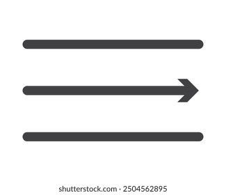 Icono de menú de hamburguesa, Botones para el Sitio web, navegación de interfaz de usuario, App móvil, presentación. Elementos de diseño de Vector e iconos de interfaz de usuario.