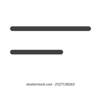 Ícone de menu Hamburger, botões para o site, navegação UI, aplicativo móvel, apresentação. Elementos de design vetorial e ícones de interface do usuário.