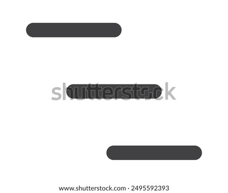 Hamburger menu icon, buttons for website, UI navigation, mobile app, presentation. Vector design elements and user Interface icons.