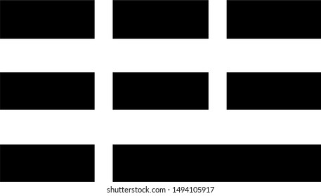 The hamburger menu icon is designed in black