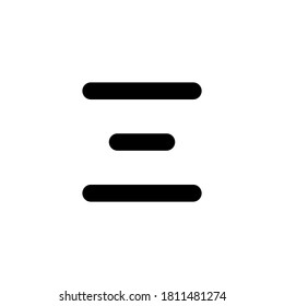 hamburger menu Icon in trendy flat style, for your web site design, app, UI/UX. Vector illustration, EPS10