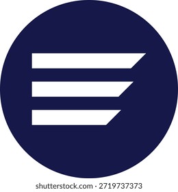 Icono de menú de hamburguesa colección de Vector. Ilustración de signo de Vector. tres líneas con ícono redondo. Menú Botón Iconos Pack Símbolo. Icono plano del menú de la hamburguesa. Menú Iconos Elementos de diseño de Vector. redondo desplegable