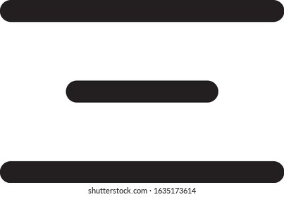 Hamburger Menu Icon Vector Design
