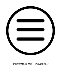 Hamburger Menu Icon - Vector illustration - Vector