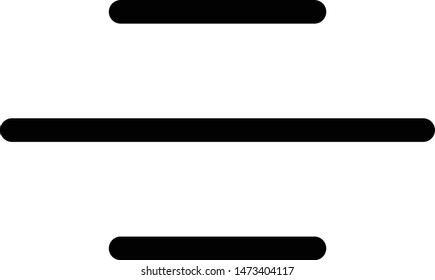 Hamburger Menu Icon - Vector illustration - Vector