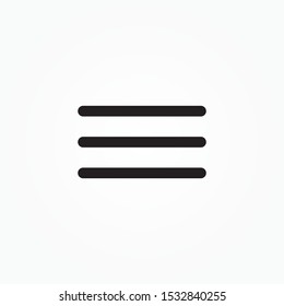Hamburger Menu Icon  Vector illustration