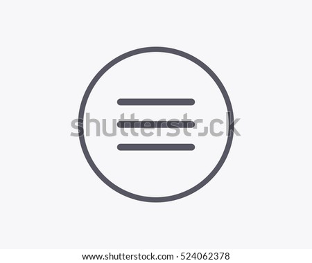Hamburger Menu Icon - Vector illustration