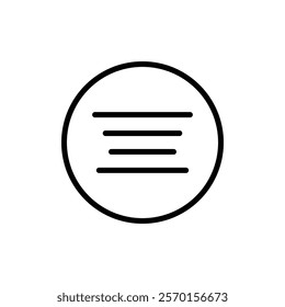 Hamburger menu icon Vector logo set flat