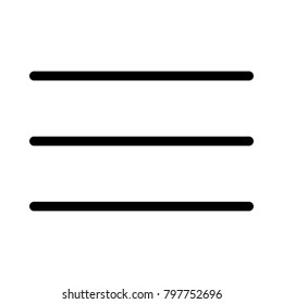 Hamburger menu lines