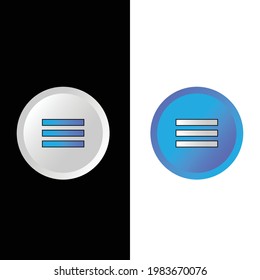 Hamburger menu modern style. Hamburger menu for web and app. Hamburger menu concept icon Directional arrow and navigation icons