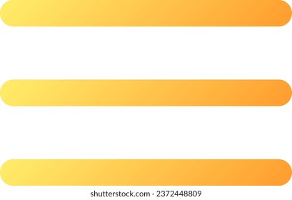 Hamburger menu pixel perfect flat gradient color ui icon. List of commands. Program configuration. Simple filled pictogram. GUI, UX design for mobile application. Vector isolated RGB illustration