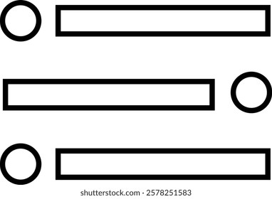 hamburger menu vector graphic design menu icon, UI symbol, user interface vector symbols, navigation elements, web buttons filled designs, flat icons elements, isolated on transparent background