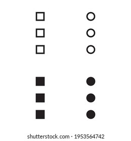 Hamburger mobile buttons. Ui menu icons