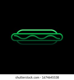 Hamburger nolan icon. Simple thin line, outline vector of fast food icons for ui and ux, website or mobile application