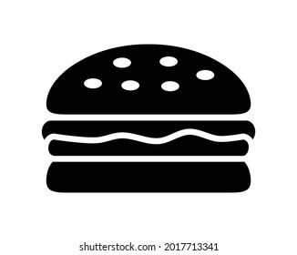 hamburger on a white background