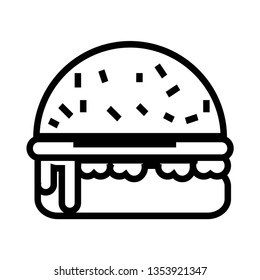 hamburger Outline vector icon