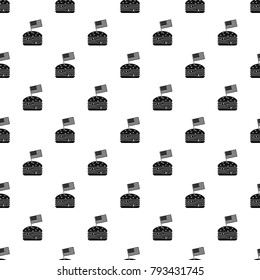 Hamburger pattern seamless in simple style vector illustration