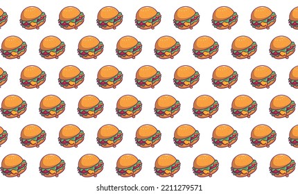 hamburger pattern vector background fast food junk food vector pattern