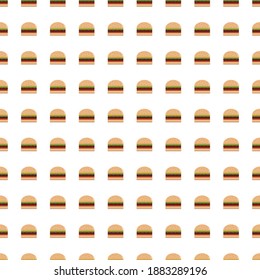 Hamburger pattern vector graphic design. Hamburguer vector perfect for prints and patterns.