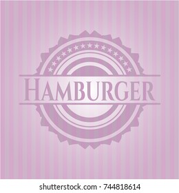 Hamburger pink emblem