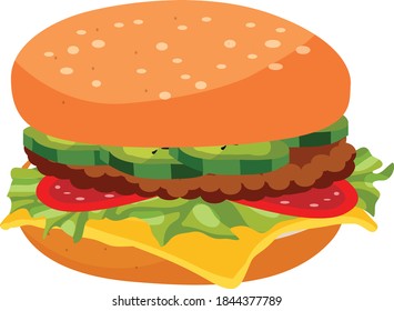 Hamburger Process vector art and illustration