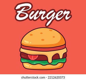 hamburger with red background very beautiful