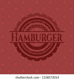 Hamburger red emblem