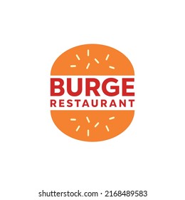 hamburger restaurant food logo Design vector