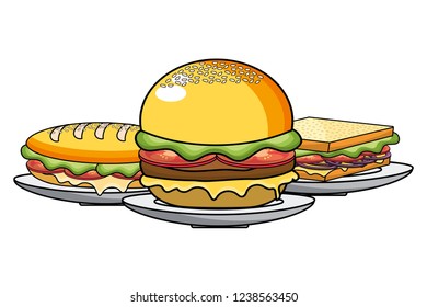Hamburger and sandwich design