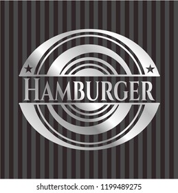 Hamburger silver shiny badge