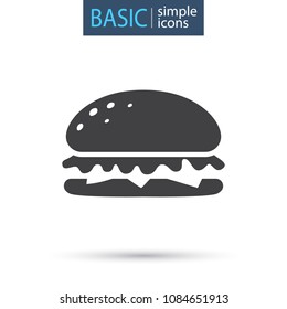 Hamburger simple icon
