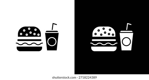 Iconos de refresco de hamburguesa. Vector Plantilla Ilustración Símbolo Píxeles Perfecto