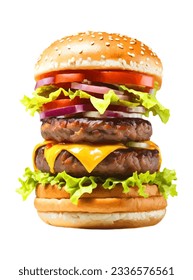 hamburger street fast food for a snack vector illustration isolated on white background