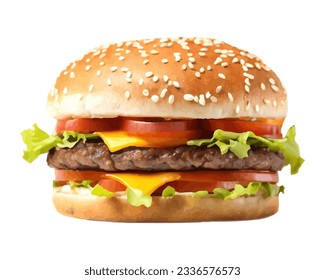 hamburger street fast food for a snack vector illustration isolated on white background