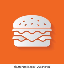 Hamburger symbol,clean vector