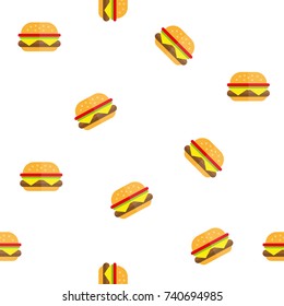 hamburger texture pattern fast food hamburger fast food icon flat burger flat vector illustration food and drink tasty burger summer picnic menu hamburger McDonald restaurant cafe menu cheeseburger