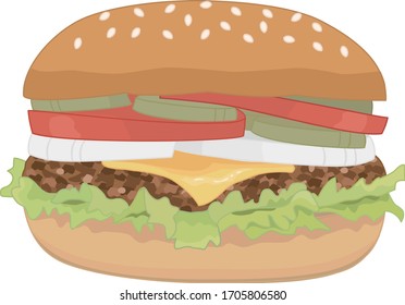 
A hamburger that you can easily eat anytime, anywhere