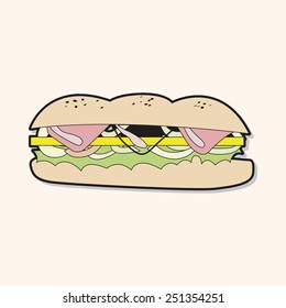 hamburger theme elements vector