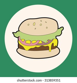 hamburger theme elements vector,eps