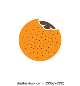 Hamburger top view vector illustration