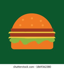 Hamburger with two pieces of
meat, and two pieces of cheese and 
lettuce.