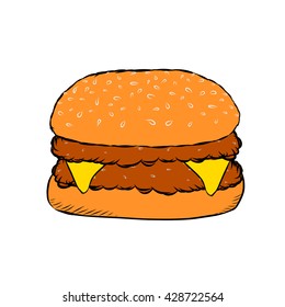 Hamburger vector.